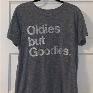 J Crew sparkly Oldies But Goodies tee
